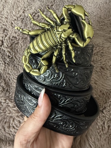 Handmade scorpion belt 44 - scorpion,