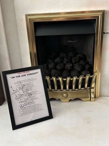 Phil collins signed lyrics - collins,