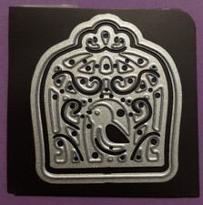 Craft / Card Making Metal Die Cutter-Ornate BIRD & CAGE