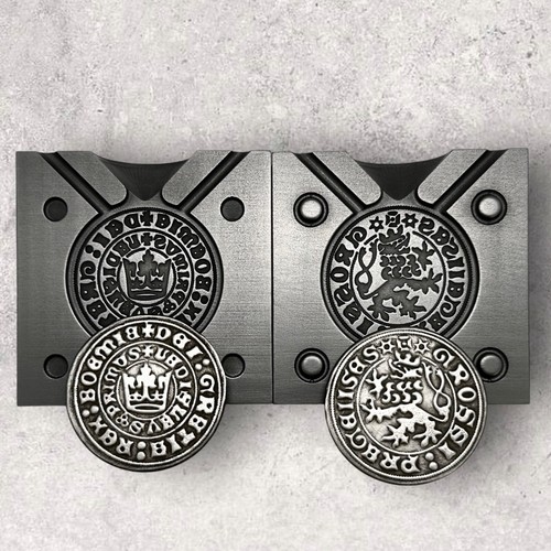 Silver groschen coin - silver,