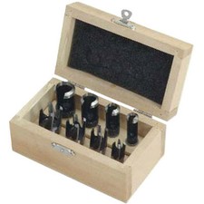 8 PC WOOD PLUG CUTTER CUTTING