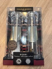 Cole & Mason BOBBI Precision Salt and Pepper Mill Set *BNIB*