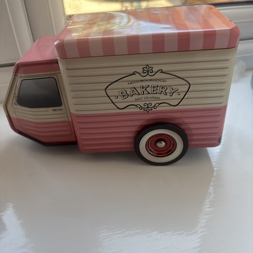Empty tin shape van - of,