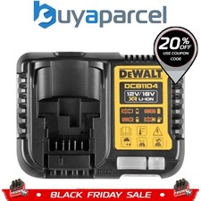 DeWalt DCB1104-GB 4ah Lithium XR Fast 22 Min Battery Charger 12v 18v Powerstack