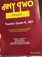 Any Two Mozart 12 Duets K487 Arranged By Christopher Ball For Two Wind