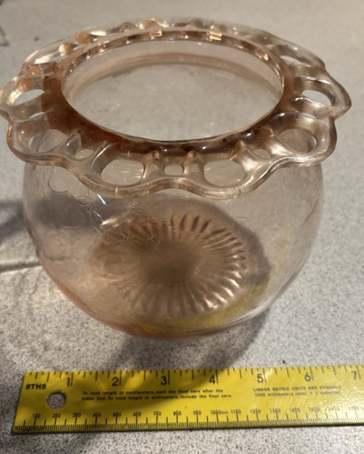 Vintage pink depression glass - pink,