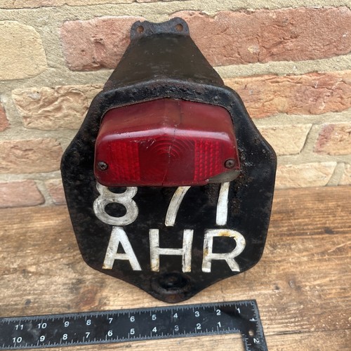 Vintage motorcycle rear number - rear,