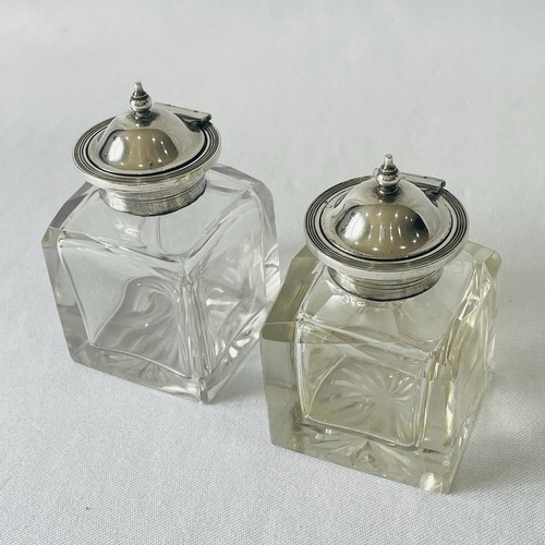 Pair vintage cut glass - vintage,