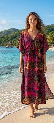 Women long african kaftan - women's,