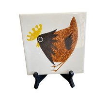 RARE Vintage Kenneth Townsend Rooster Tile 1960's