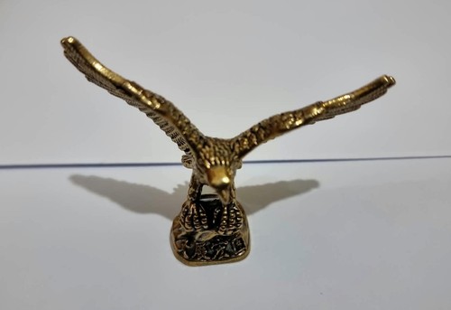 Brass eagle statue figurine - statue,