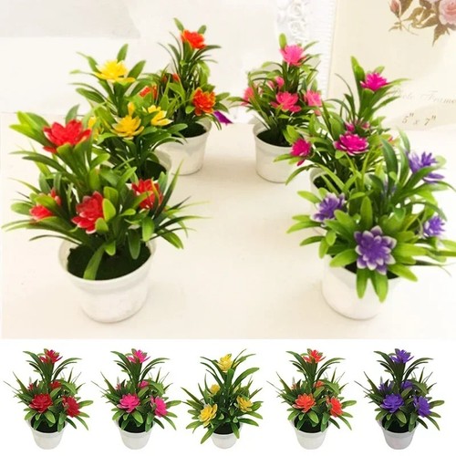 Artificial flowers potted fake - artificial,
