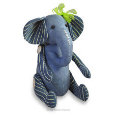 Ella Elephant Soft Toy Sewing PATTERN, Easy Photo Tutorial, by My Fabric Heaven