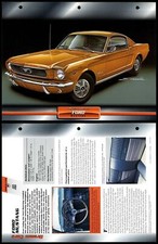 Ford Mustang - 1965 - Sports - Atlas Dream Cars Fact File Card