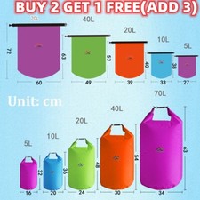 Waterproof Dry Bag Storage Sack Camping Hiking Kayak Outdoor Activity Beach Bag~