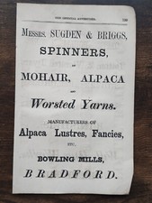 Sugden & Briggs, Bowling