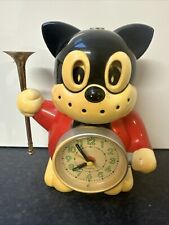 Vintage Rhythm Norakuro Bugle Rise & Shine Dog Talking Alarm Clock Red Works
