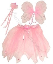 Pink White Fairy Wings Wand