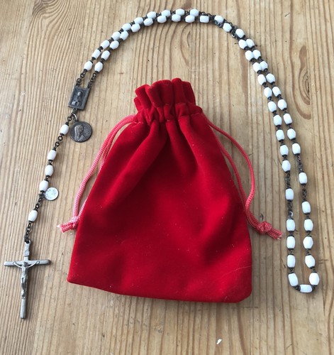 Vintage italian rosary with - italian,