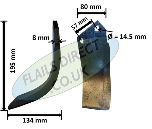 Rotavator blades suit celli - blades,