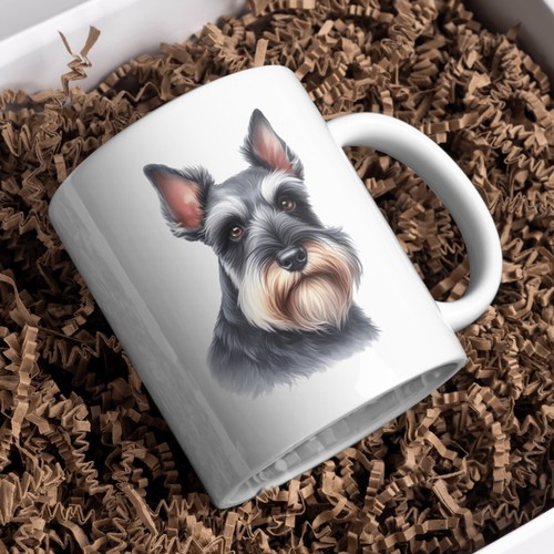 Miniature schnauzer dog 11oz - miniature,