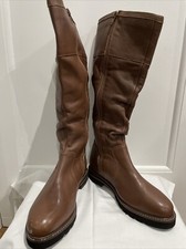 Next Tan Women's Forever Comfort Slouched Knee High Boots Size uk 3.5 EU 36 £96