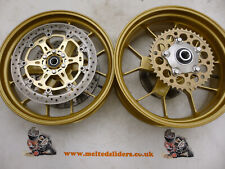 Suzuki GSXR 600 750 SRAD TL 1000 R S Gold OZ Forged Lightweight Wheels & Discs