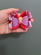 Disney Red Ridding Hood Glitter Hair Bow Clip