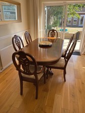 6-Piece Extendable Dining Table and Chairs Set