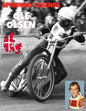 OLE OLSEN--LEGENDS--SPEEDWAY PROGRAMME BOARD