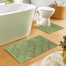 2 Piece Bali Bath Mat Set 100%