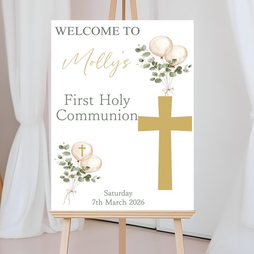First holy communion welcome - first,