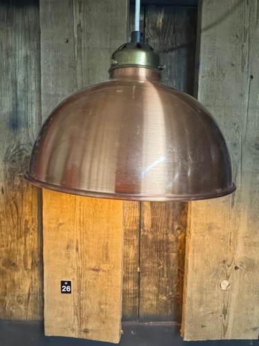 Industrial copper pendant - copper,