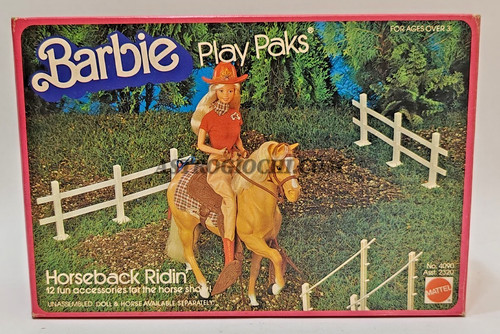 Barbie play paks horseback - barbie,