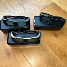 3D Rechargeable Glasses x 3 Panasonic TY-EW3D2MA