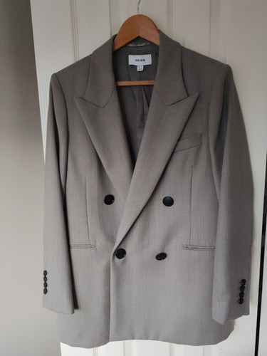Reiss pure wool beige grey