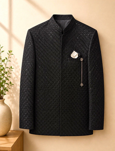 Men black embroidered - men’s,