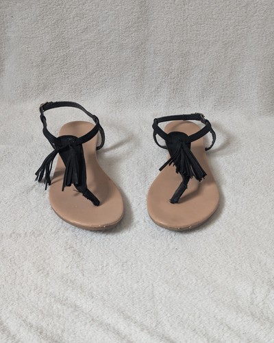 Primark black tassel toe - black,