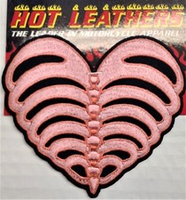 Rib Cage Pink Heart 4x4 Inch