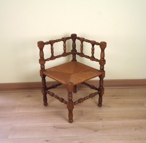 Antique french turned wooden - french,