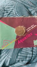london 2012 olympic 50p coins swimming. Perfect condition coin 