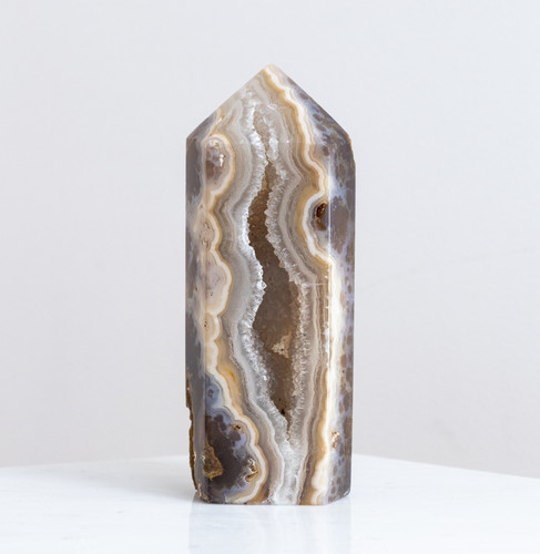 Large banded agate tower - banded,