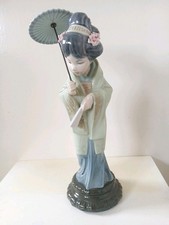 Lladro Oriental Spring #4988,Geisha Girl With Parasol