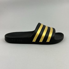 Adidas Adilette Sliders Casual Outdoor Holiday Pool Beach Black Slide Shoes UK8