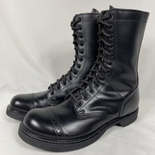 Corcoran 975 Mens Combat Leather Paratrooper Jump Boots Cap Toe Black Mens 9 D