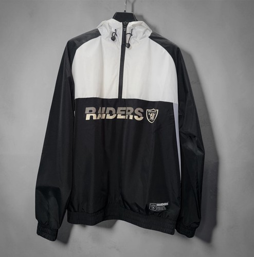 Raiders men hooded half zip - raiders,