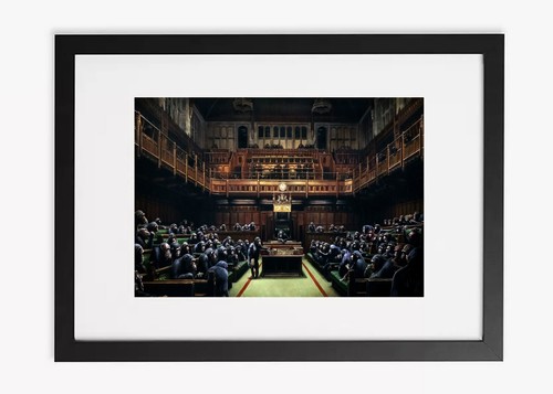 Banksy monkey parliament - banksy,