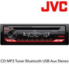 JVC KD-T822BT - CD MP3 Tuner Bluetooth USB Aux Car Stereo iPhone Android Ready