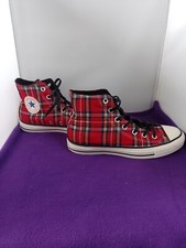 Converse CTAS - Red Tartan - Hi Tops - UK6 (AA662581-204)
