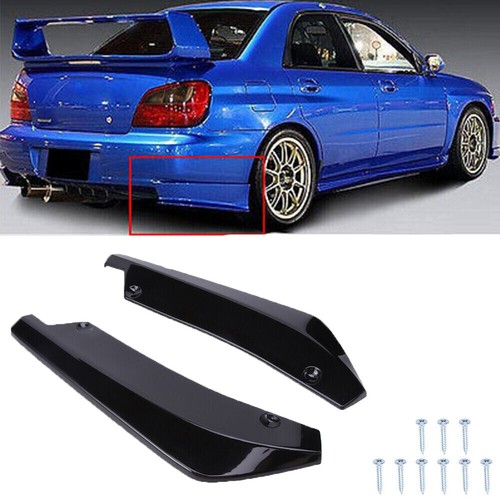 Glossy black rear bumper lip - glossy,